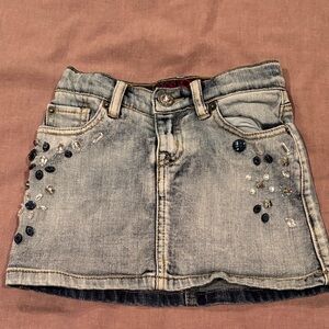 Embellished Denim Skirt Toddler